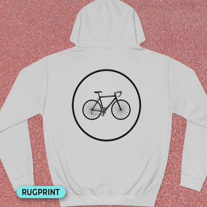 Racefietspad rugprint Hoodie