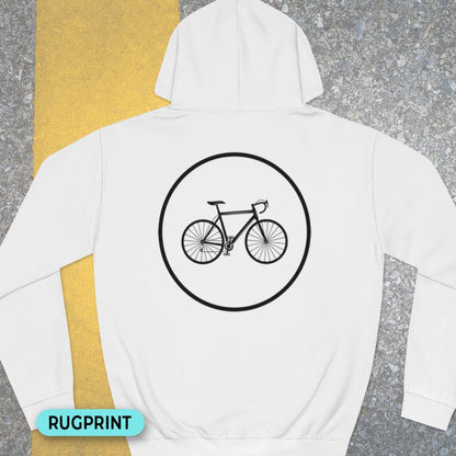 Racefietspad rugprint Hoodie