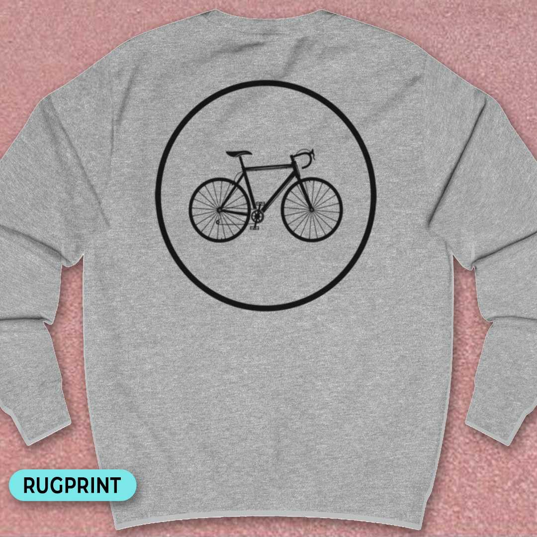 Racefietspad rugprint Sweater