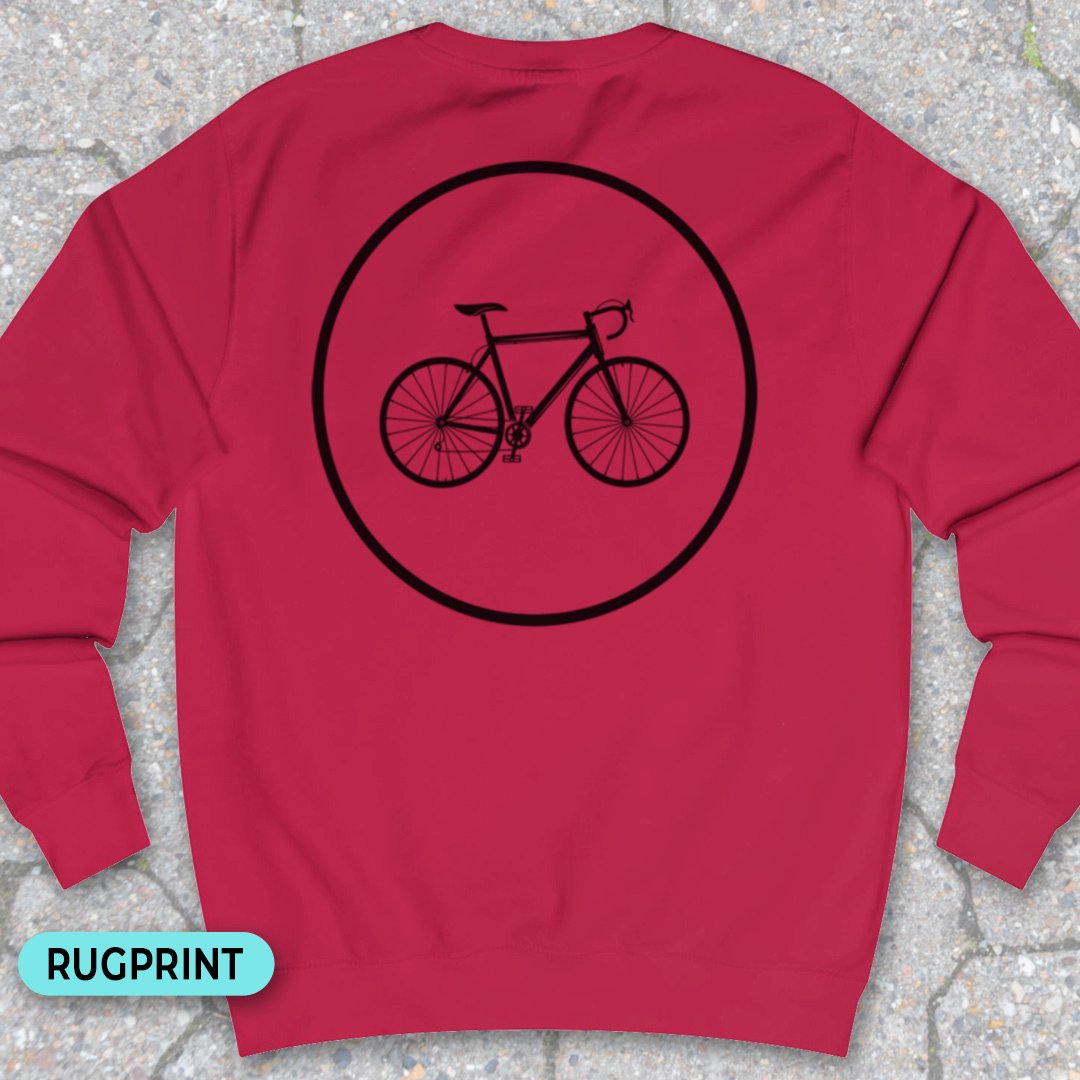Racefietspad rugprint Sweater