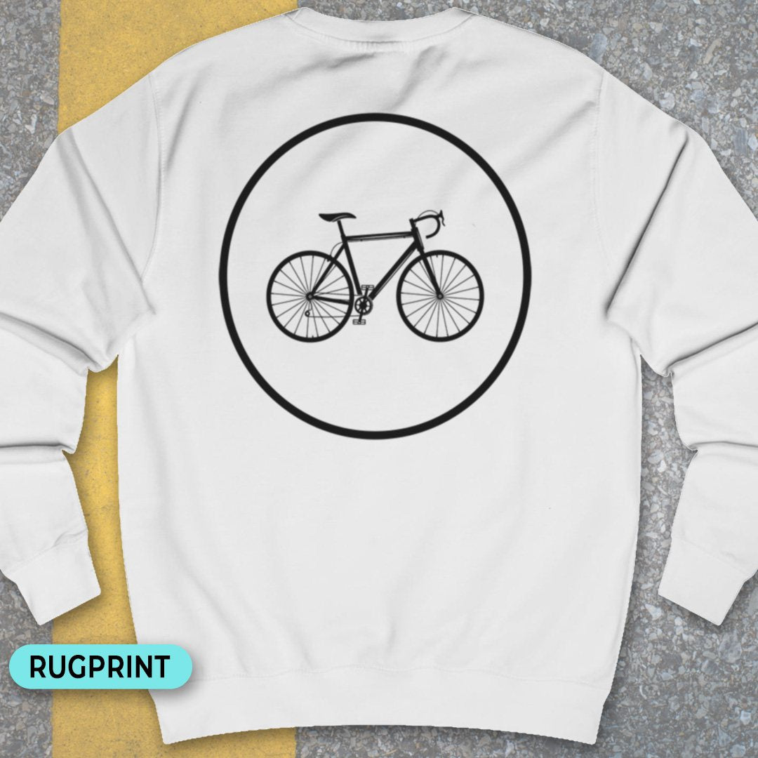 Racefietspad rugprint Sweater