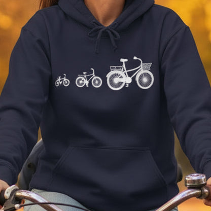 Mamafiets en kids wit Hoodie