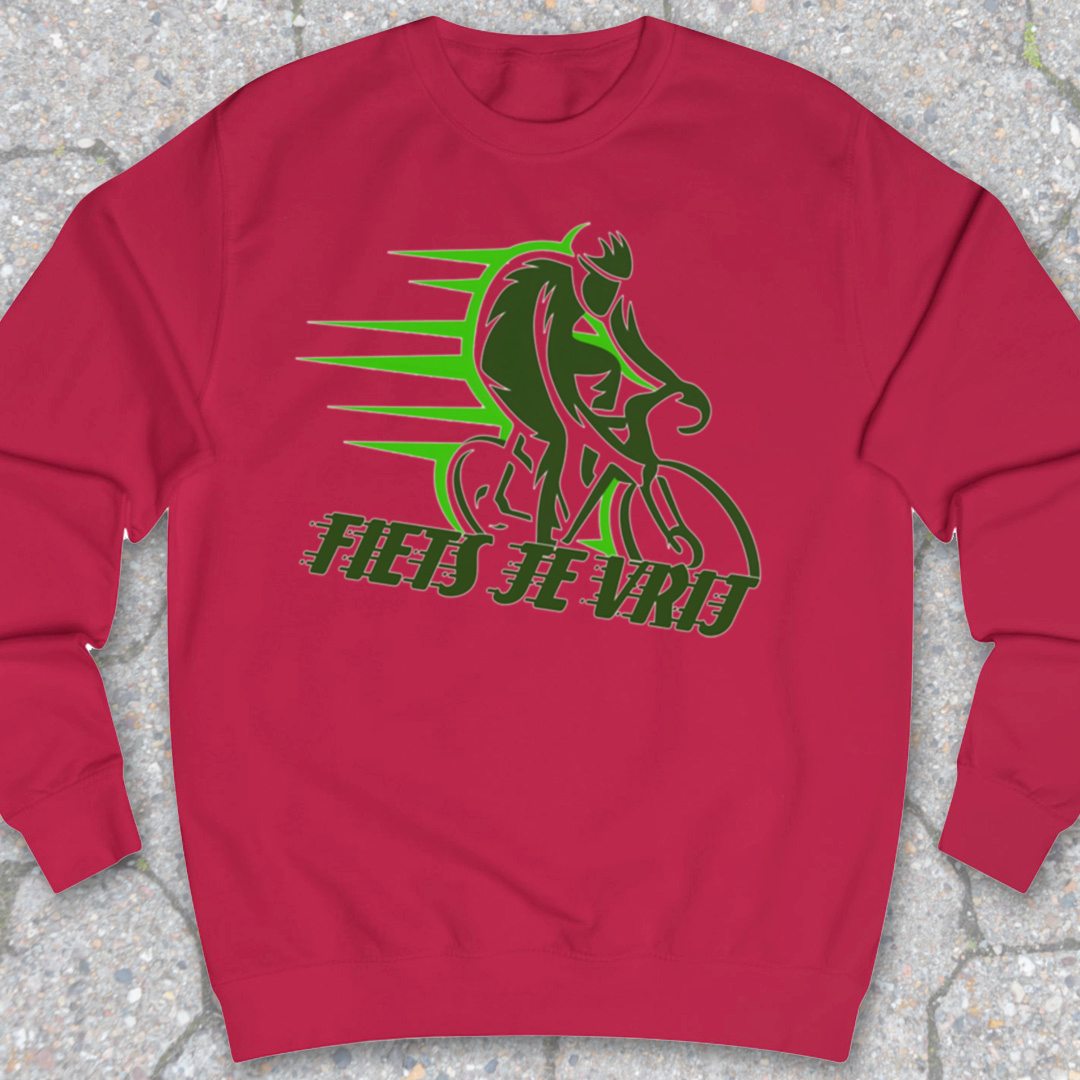 Fiets je vrij groen Sweater