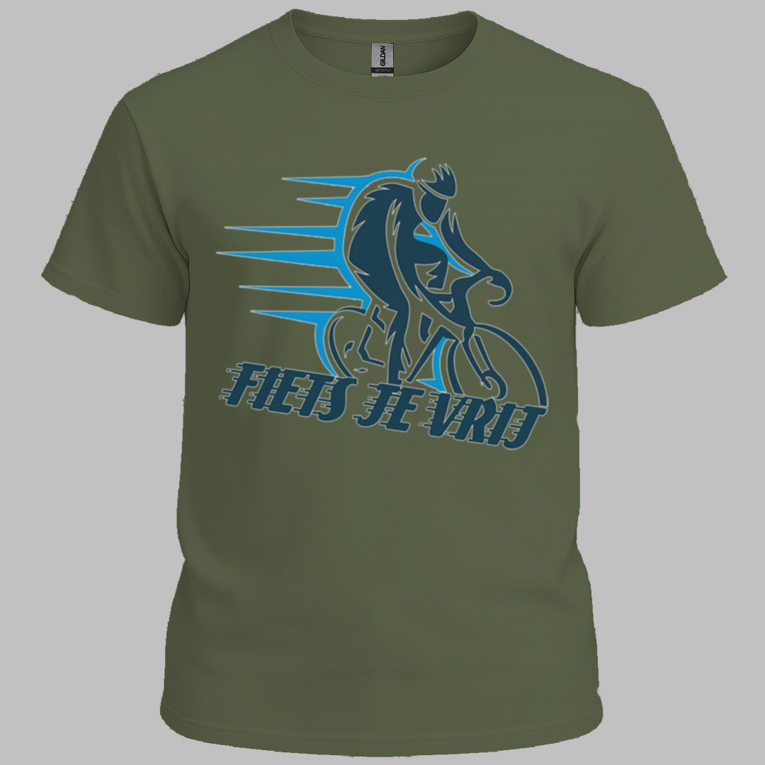 Fiets je vrij blauw T‑Shirt