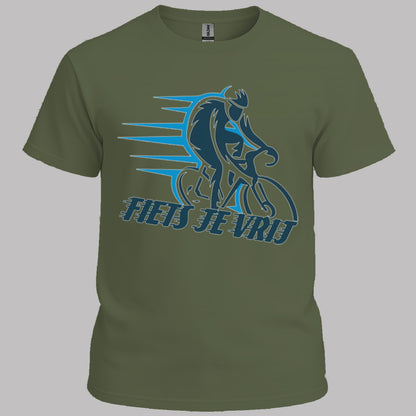 Fiets je vrij blauw T‑Shirt