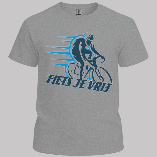 Fiets je vrij blauw T‑Shirt