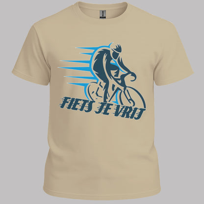 Fiets je vrij blauw T‑Shirt