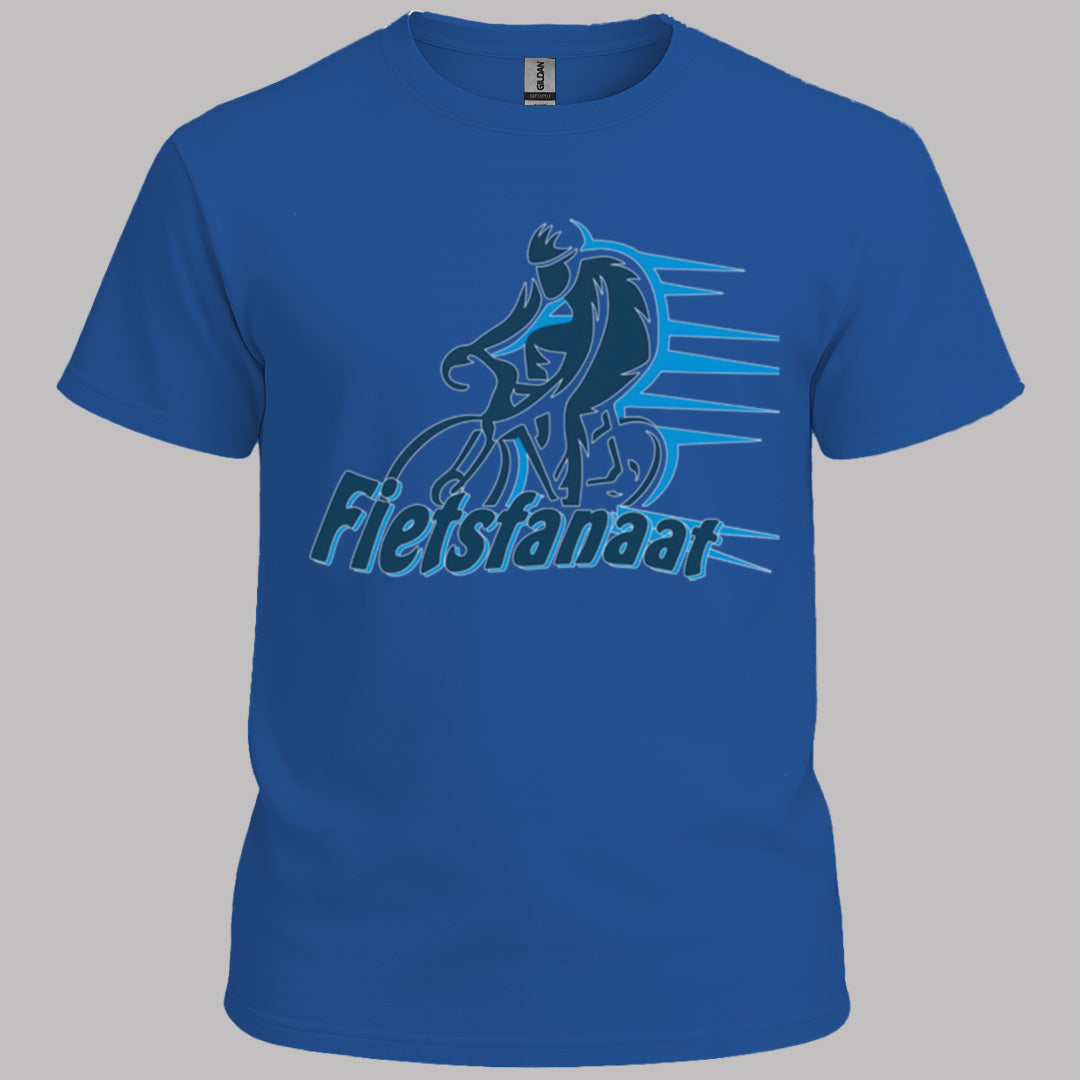 Fietsfanaat blauw T‑Shirt