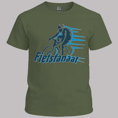 Fietsfanaat blauw T‑Shirt