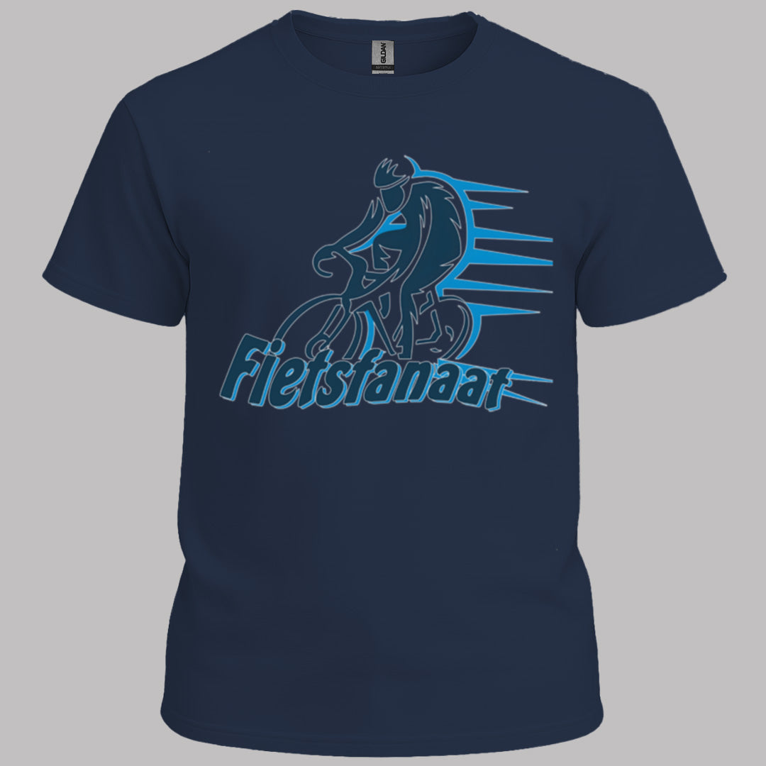 Fietsfanaat blauw T‑Shirt