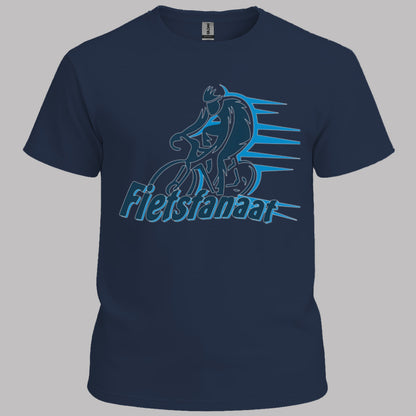 Fietsfanaat blauw T‑Shirt