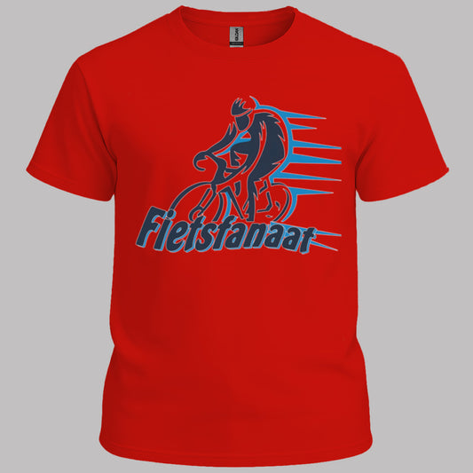 Fietsfanaat blauw T‑Shirt