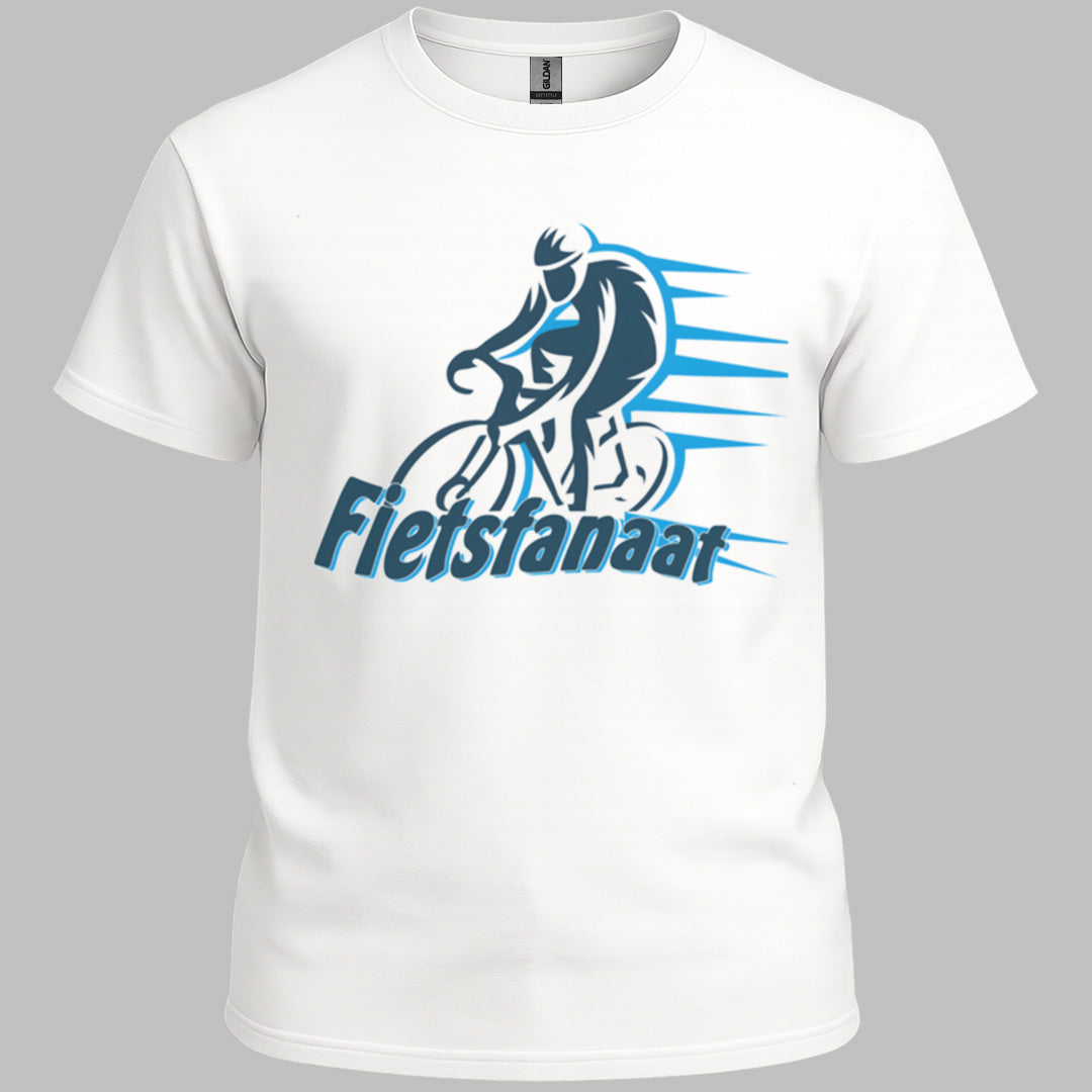 Fietsfanaat blauw T‑Shirt