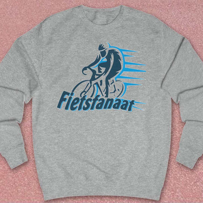 Fietsfanaat blauw Sweater