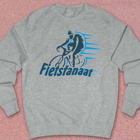 Fietsfanaat blauw Sweater