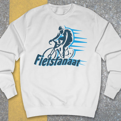 Fietsfanaat blauw Sweater