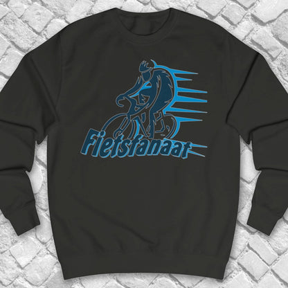 Fietsfanaat blauw Sweater