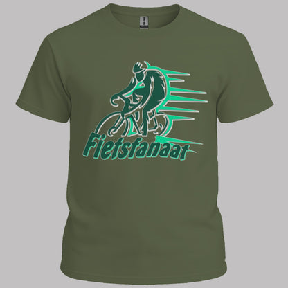 Fietsfanaat groen T‑Shirt