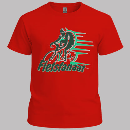 Fietsfanaat groen T‑Shirt