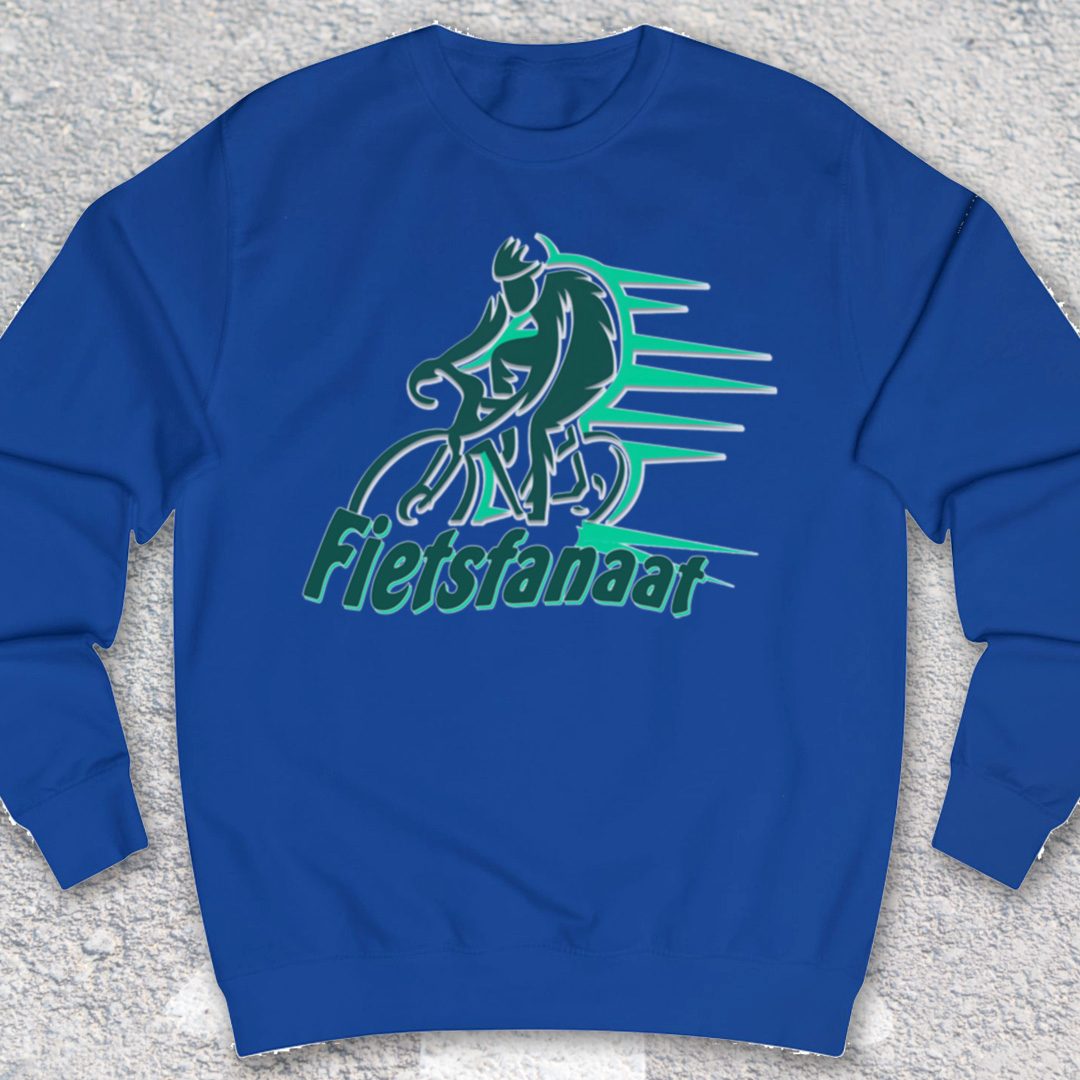 Fietsfanaat groen Sweater