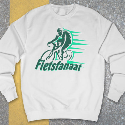 Fietsfanaat groen Sweater