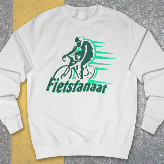 Fietsfanaat groen Sweater