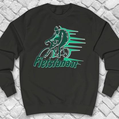 Fietsfanaat groen Sweater