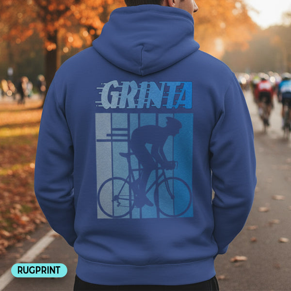 Grinta (blauw) rugprint Hoodie
