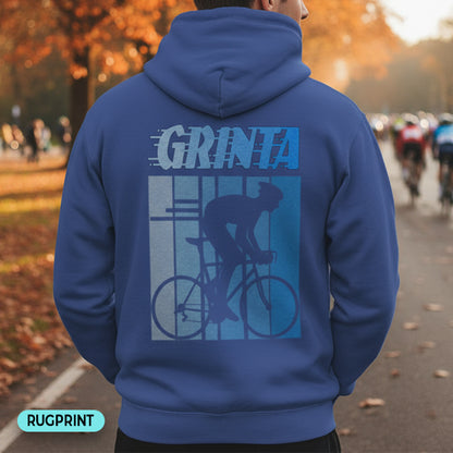 Grinta (blauw) rugprint Hoodie