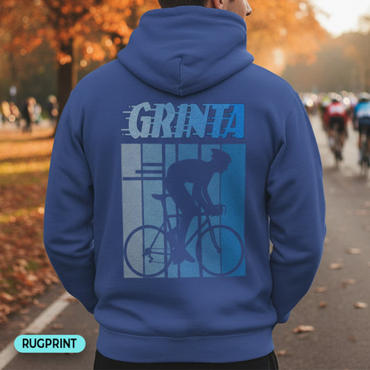 Grinta (blauw) rugprint Hoodie