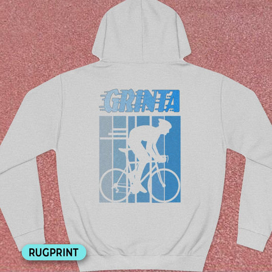 Grinta (blauw) rugprint Hoodie