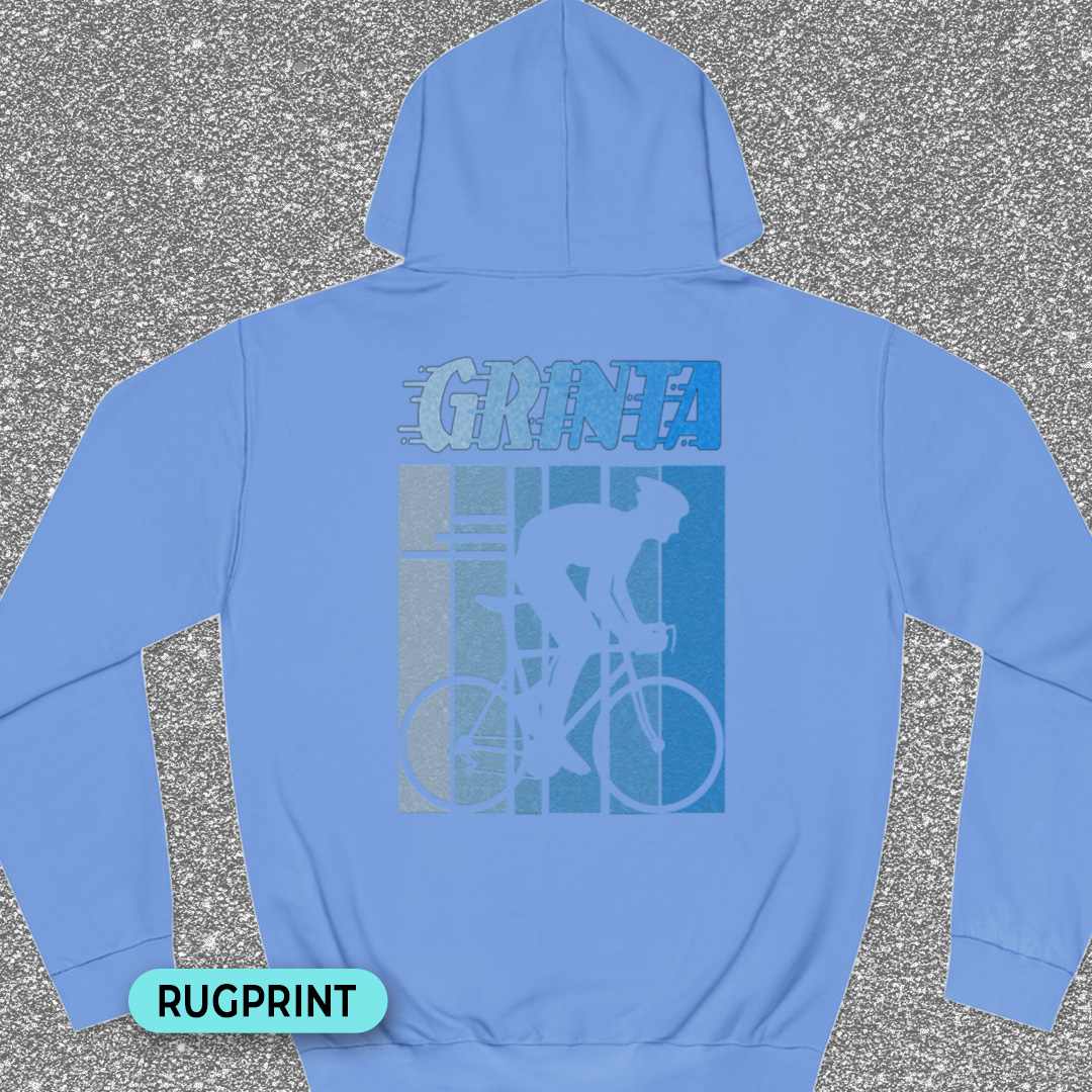 Grinta (blauw) rugprint Hoodie