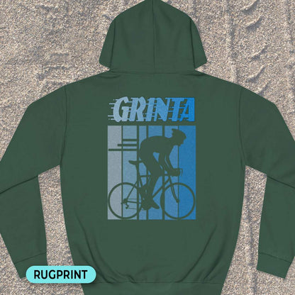 Grinta (blauw) rugprint Hoodie