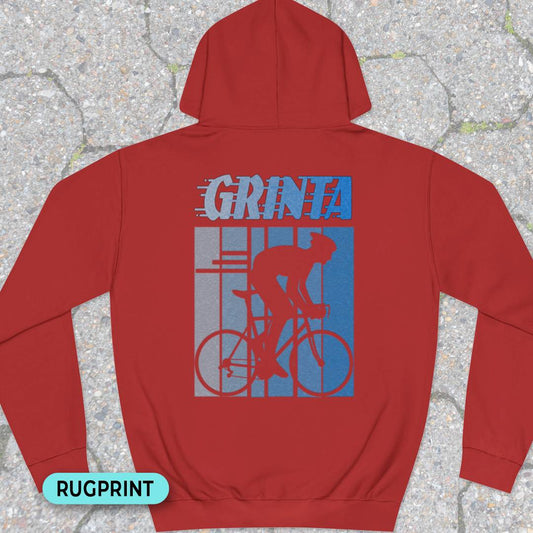 Grinta (blauw) rugprint Hoodie