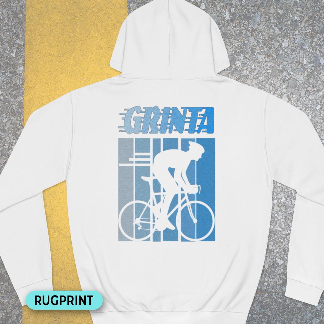 Grinta (blauw) rugprint Hoodie