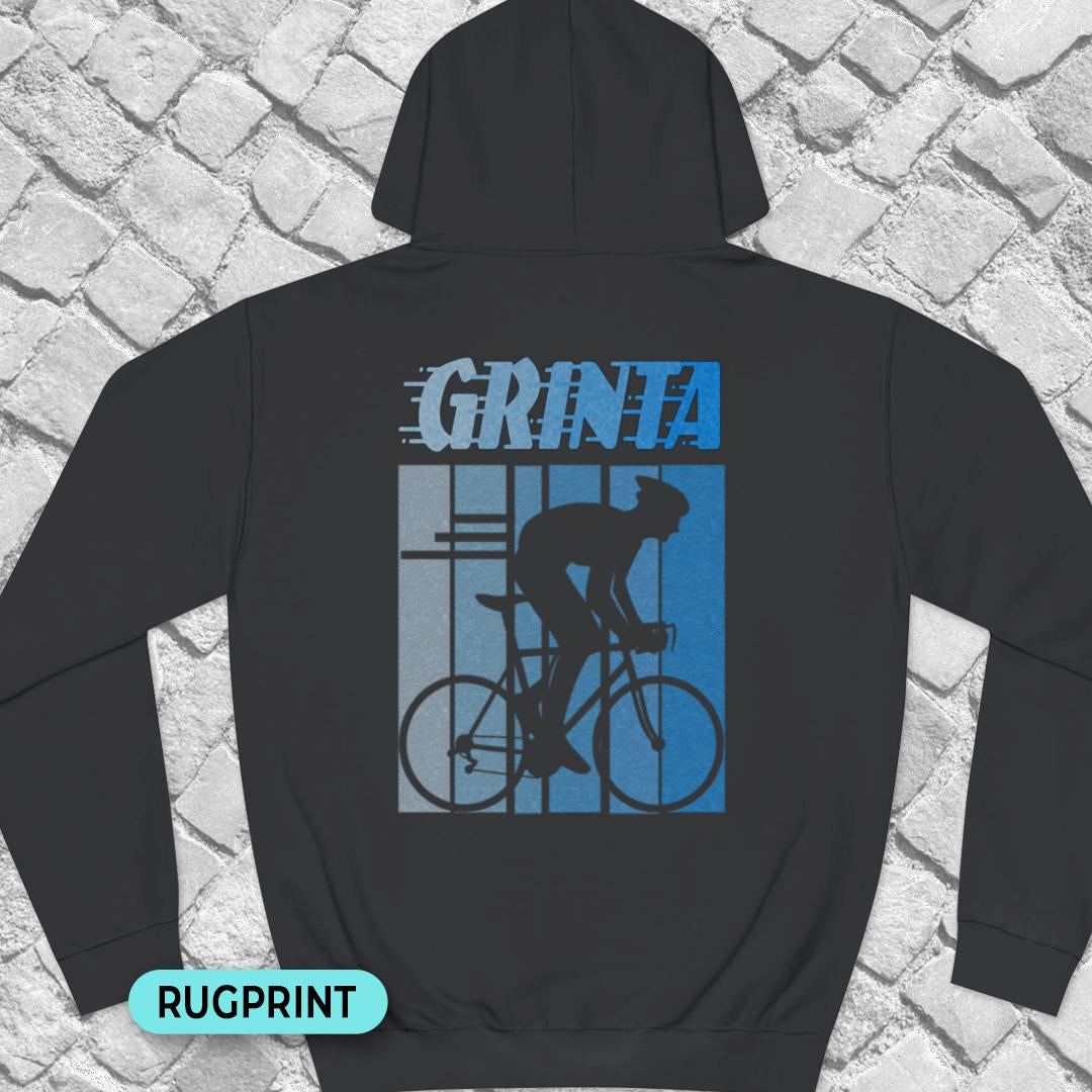 Grinta (blauw) rugprint Hoodie