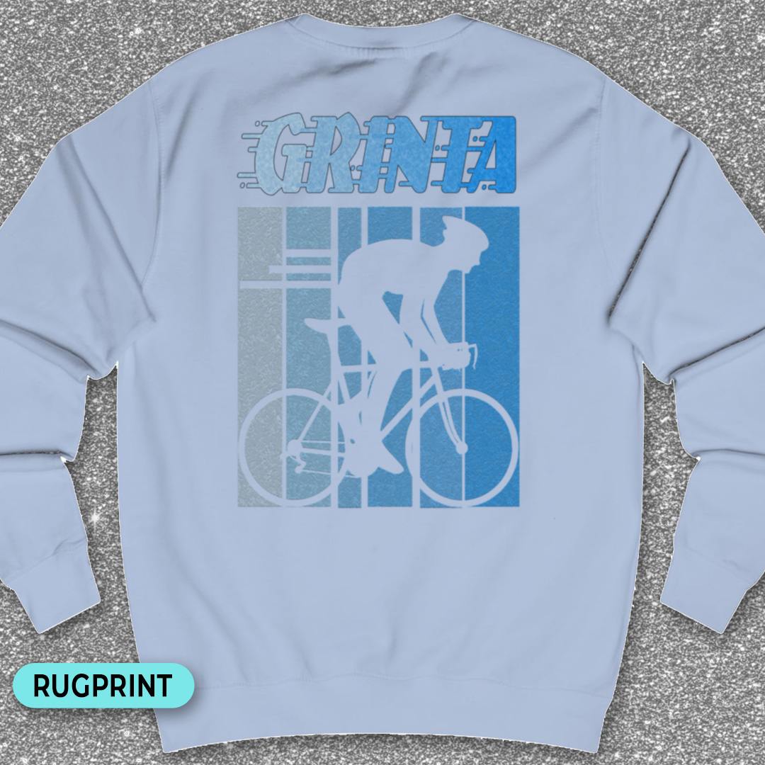 Grinta (blauw) rugprint Sweater