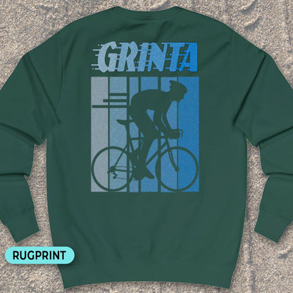 Grinta (blauw) rugprint Sweater