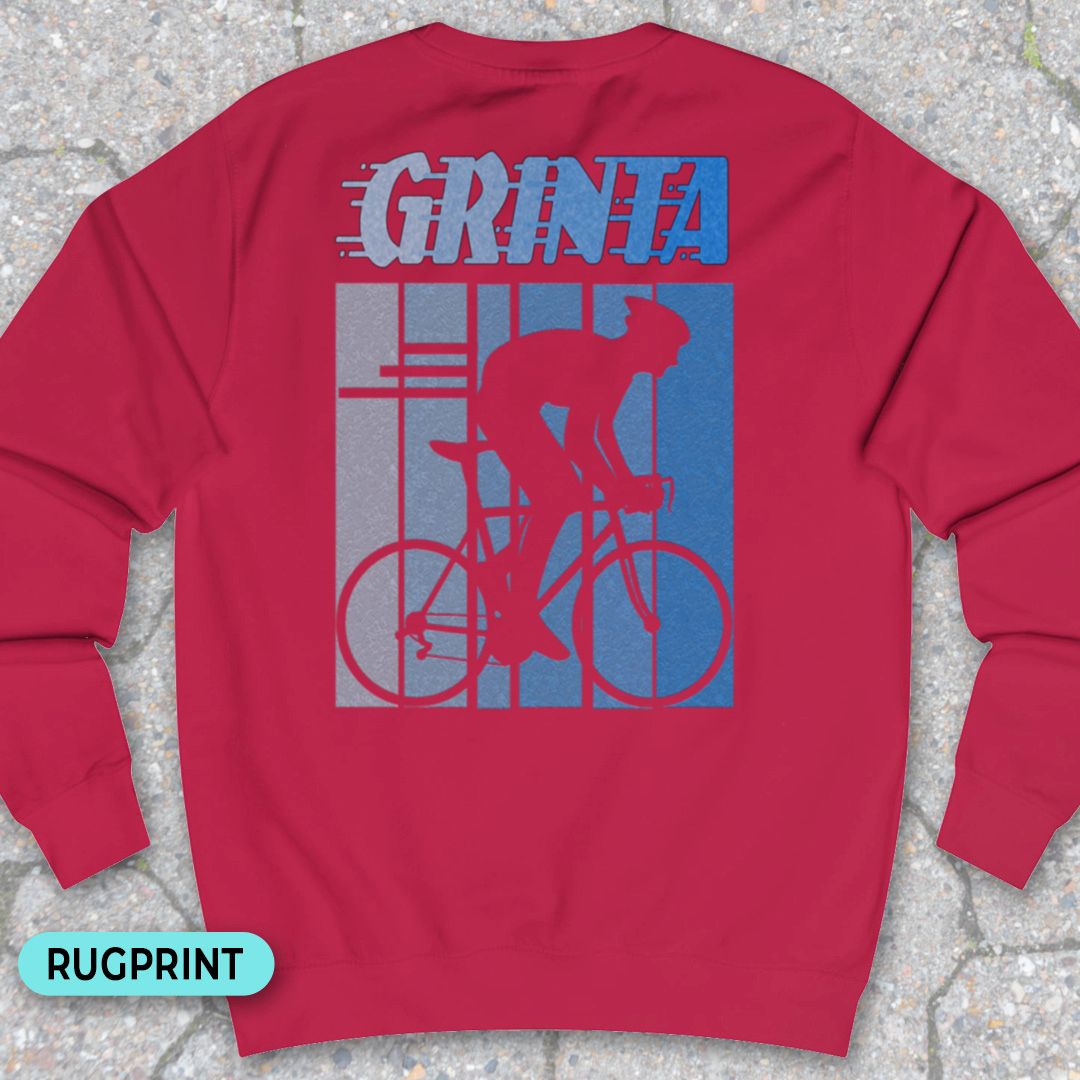 Grinta (blauw) rugprint Sweater