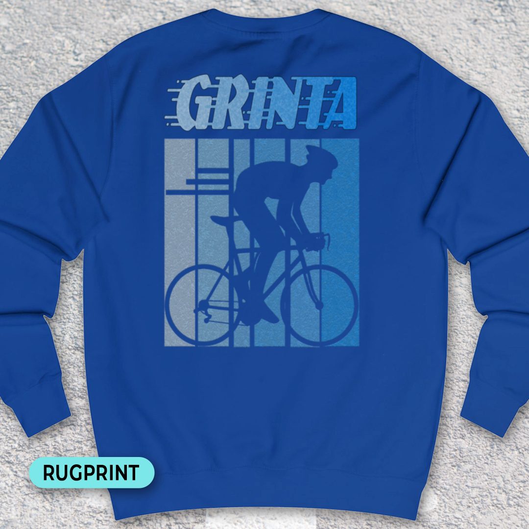 Grinta (blauw) rugprint Sweater