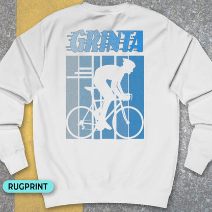Grinta (blauw) rugprint Sweater
