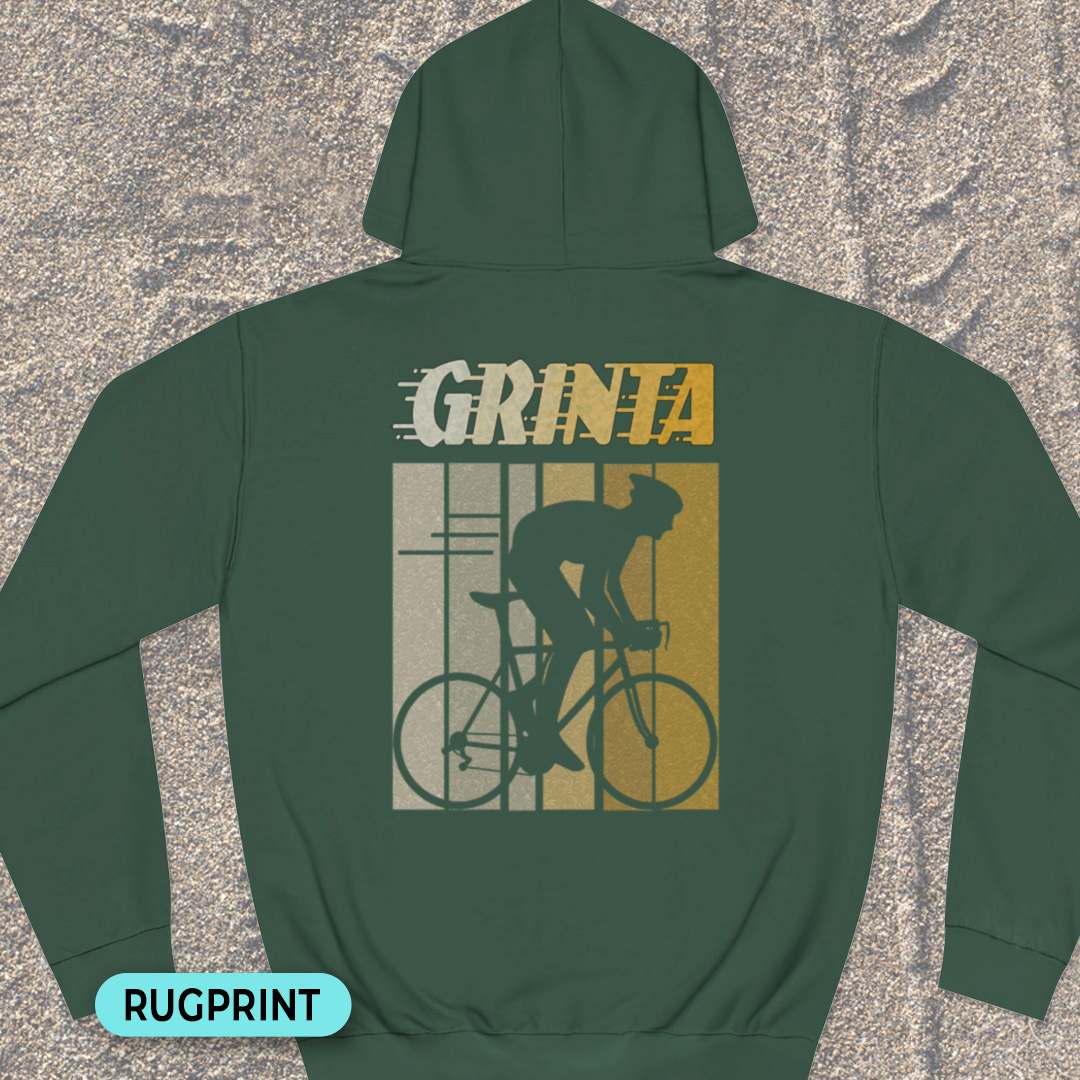 PedalShirt Hoodie Mosgroen (rugprint) M