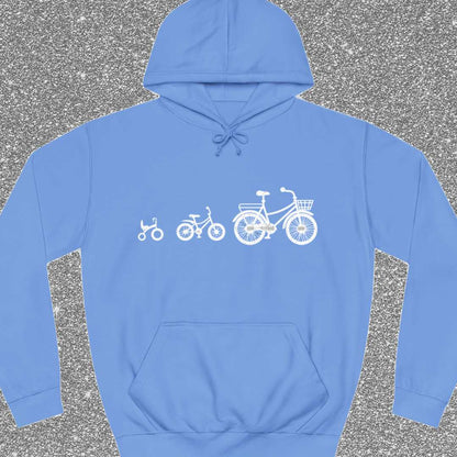 Mamafiets en kids wit Hoodie
