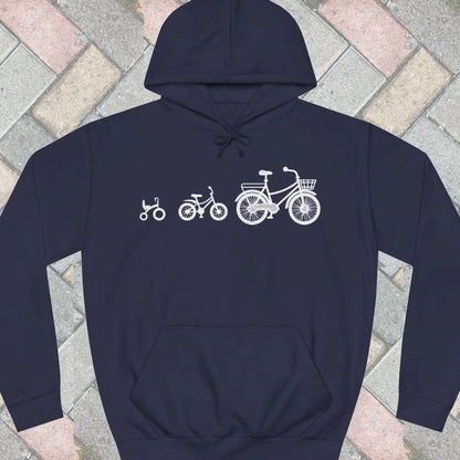 Mamafiets en kids wit Hoodie