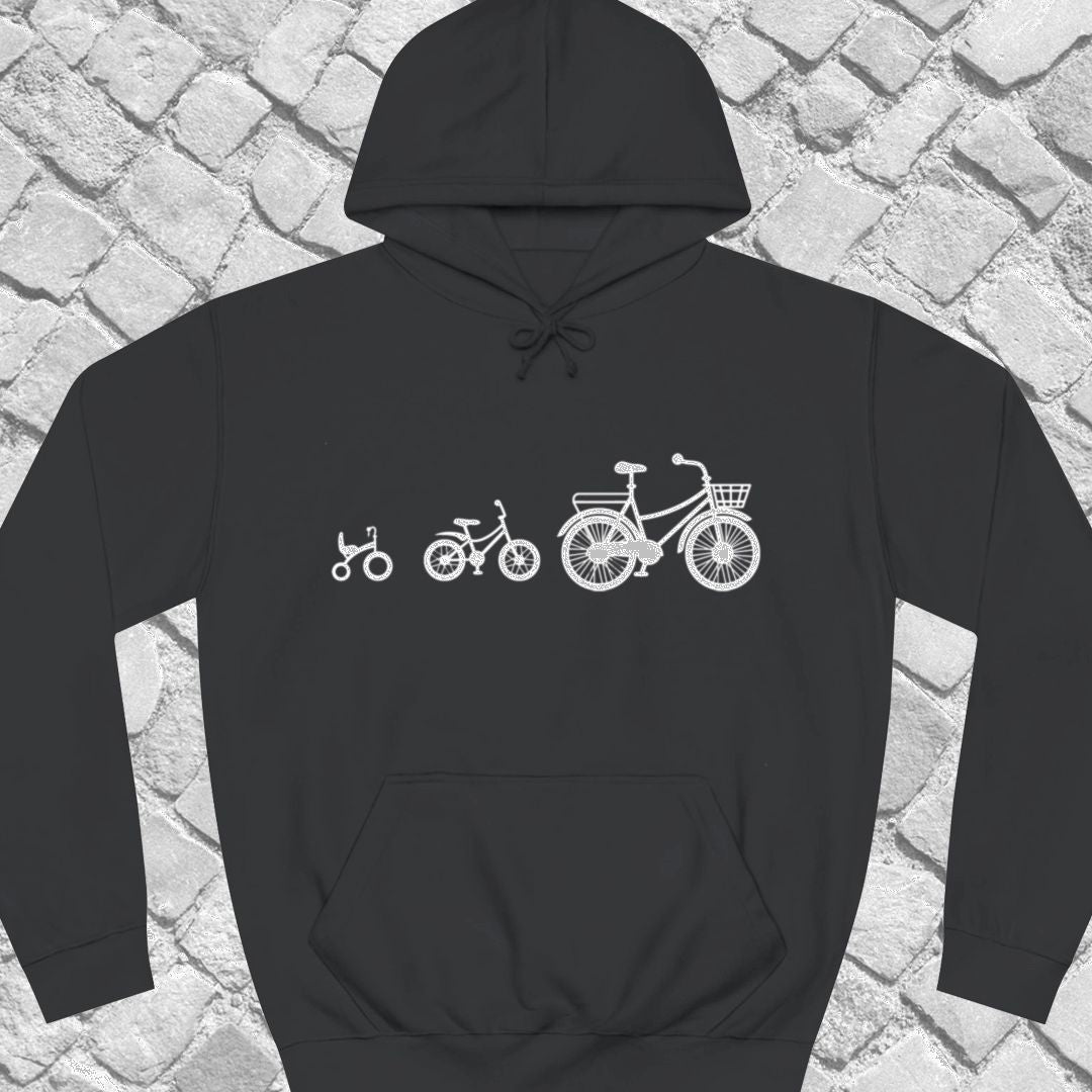 Mamafiets en kids wit Hoodie