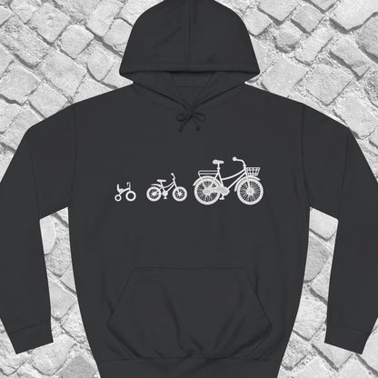 Mamafiets en kids wit Hoodie