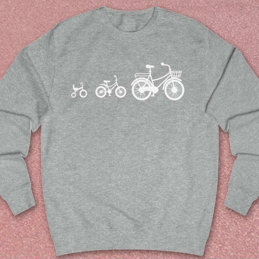 Mamafiets en kids (wit) Sweater
