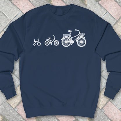 Mamafiets en kids (wit) Sweater