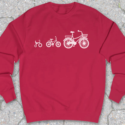 Mamafiets en kids (wit) Sweater