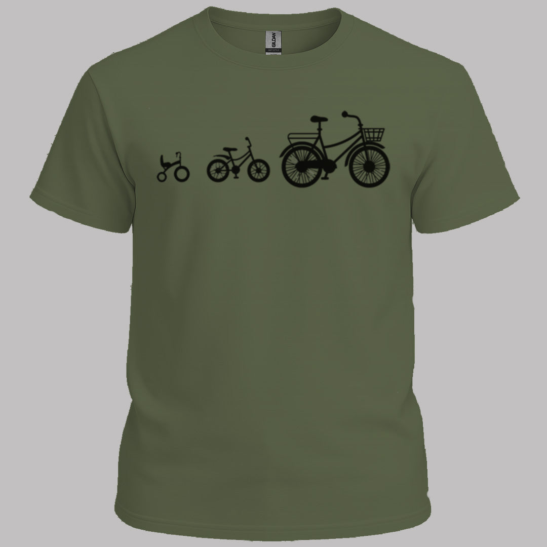 Mamafiets en kids zwart T‑Shirt